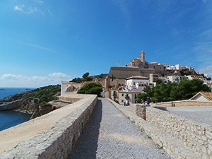 Ibiza stad äldre bebyggelse