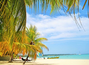 Strand på Jamaica