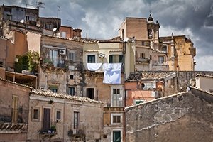 Äldre bebyggelse på Sicilien